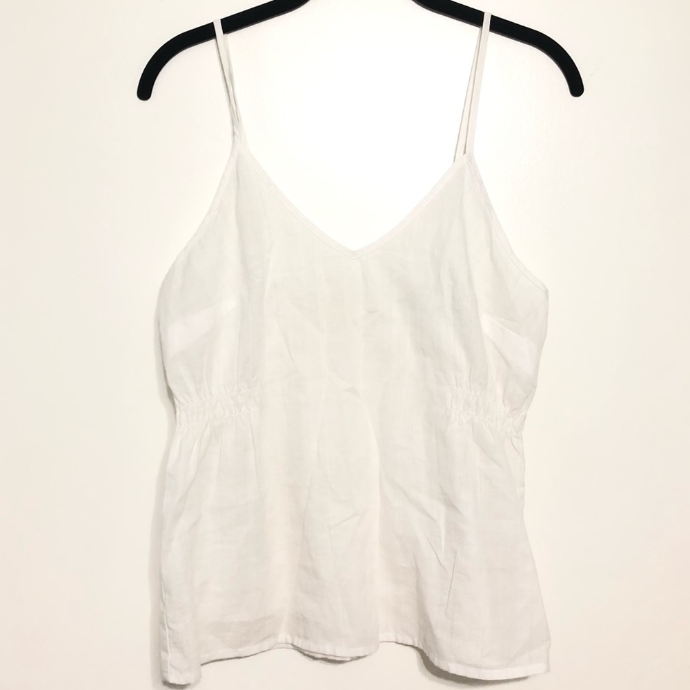 Anthropologie White Linen Shirt